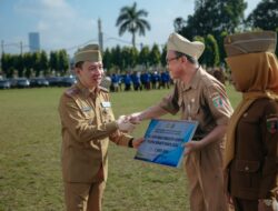Sekdaprov Lampung Pimpin Upacara Hari Otonomi Daerah ke-XXX, Tekankan Integrasi Asta Cita