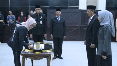 Bupati Lampung Timur Lantik Sejumlah Pejabat Eselon II, Tekankan Penyegaran Birokrasi dan Kolaborasi