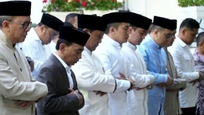Presiden RI Prabowo Subianto Shalat Idul Adha di Paris