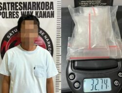 Polres Way Kanan Ringkus Pengedar Sabu Lintas Provinsi, 32,74 Gram Narkotika Diamankan