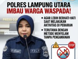Petani Asal Ogan Lima Ditemukan Tewas Tenggelam di Way Rarem, Polres Lampura Imbau Warga Waspada