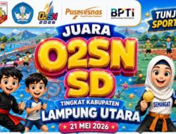 Cetak Atlet Berbakat, Ini Daftar Juara O2SN SD Tingkat Kabupaten Lampung Utara 2026