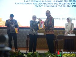 Hebat, Way Kanan Raih Opini WTP 16 Kali Berturut-turut