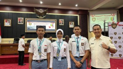 TIGA CALON PASKIBRAKA  MENGIKUTI  PEMBEKALAN KHUSUS DARI PPI LAMPURA