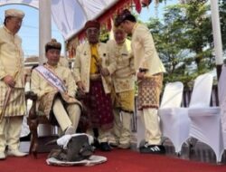 Jokowi di Beri Gelar Baginda Pemuka Bangsa dalam Prosesi Adat Sakral di Lampung