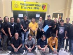 Enam Orang Debt Collector Dibekuk Direskrimum Polda Lampung