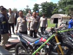 95 Pelaku Kejahatan Ditangkap, Ratusan Motor Hingga Granat Aktif Disita Polda Lampung