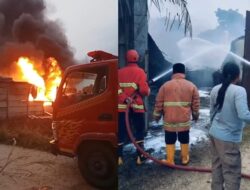 Gudang BBM Ilegal di Pesawaran Terbakar Hebat, Petugas Gabungan Dikerahkan
