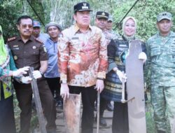 Sinergi TNI AD dan Pemkab Lampung Timur, Jembatan Perintis Garuda V & VI Resmi Dibangun di Raman Utara
