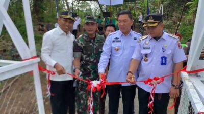 Dua Jembatan Perintis Garuda di Lampung Utara Diresmikan