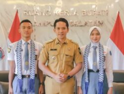 Dua Calon Paskibraka Nasional Pamit Ke Bupati Lamsel