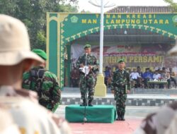 Dandim 0412/LU Tutup Pelatihan Persami KKRI di MAN 2 Lampung Utara