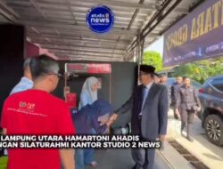 Bupati Lampung Utara Hamartoni Ahadis Kunjungi Studio2news