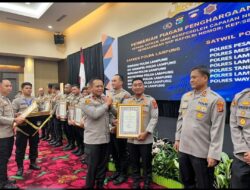 Polres Mesuji Raih Dua Penghargaan, Kapolres : Ini Hasil Kerja Kolektif