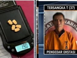 Pesta Narkoba di Dermaga, Pengedar Ekstasi di Rawajitu Selatan Diringkus Polisi