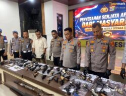 Dua Pekan, Polres Mesuji Terima 80 Pucuk Senpira Dari Warga