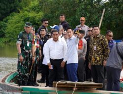 Wakil Presiden Tinjau Pembangunan Jembatan Way Bungur Di Lampung Timur