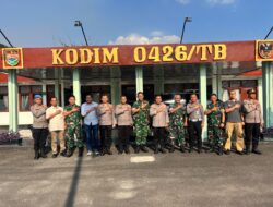 Perkuat Sinergi Antar Institusi, Polres Mesuji Kunjungi Kodim 0426/TB Dan Kejari Mesuji