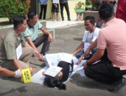 17 Adegan Rekonstruksi Suami Bunuh Istri Siri, Tersangka Terancam Hukuman Mati