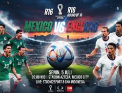 Ujian Meksiko Menghadapi The Three Lions di Babak 16 Besar Piala Dunia 2026