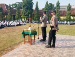 Bentuk Generasi Berkarakter, Satbinmas Polres Lampung Utara Masuk Sekolah Beri Edukasi Hukum ke Siswa Baru