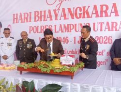 Peringatan Hari Bhayangkara ke-80 di Mapolres Lampung Utara