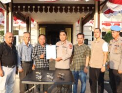 Kesadaran Hukum Meningkat, Penyerahan Sukarela Senjata Api Ke Polres Mesuji