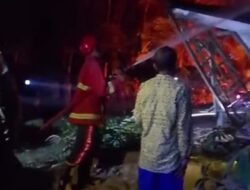 Tak Sempat Selamatkan Diri, Kakek Wajran dan Nenek Apong Tewas dalam Kebakaran Rumah Di Lamsel