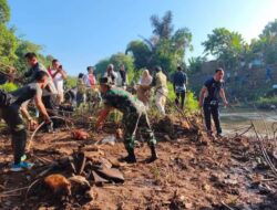 Bersihkan Ikon Sejarah, Kodim 0412 Lampung Utara Gelar Aksi “Radin Inten Asri” di Way Sesah