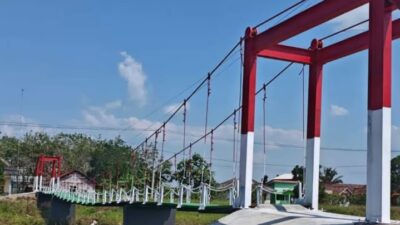 Akselerasi Ekonomi Pedesaan, Kodim 0426 Tulang Bawang Tuntaskan Pembangunan Jembatan Vital di Rawapitu
