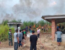 Gerak Cepat Damkar Tulang Bawang, Waspadai Kembali Terjadinya Kebakaran Di Musim Kemarau