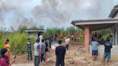 Gerak Cepat Damkar Tulang Bawang, Waspadai Kembali Terjadinya Kebakaran Di Musim Kemarau