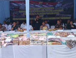 Polda Lampung Musnahkan Narkoba Rp264,9 Miliar Hasil Tangkapan 7 Bulan Terakhir