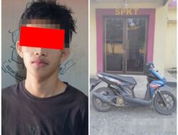 Pemuda 18 Tahun Di Baradatu Diangkut Polisi Usai Gasak Beat ‘Kunci Nyantol’