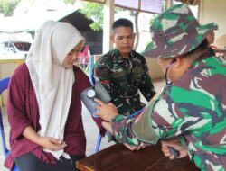 TMMD ke-129, Kodim 0412 Lampung Utara Jemput Bola Beri Kesehatan Gratis Bagi Warga
