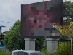 Videotron Pusat Kota Melawi Diretas Tayangkan Konten Asusila