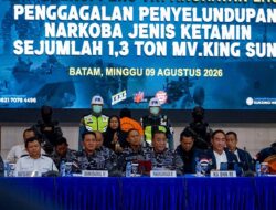 Penyelundupan 1,3 Ton Ketamine Jaringan Internasional Digagalkan di Perairan Natuna