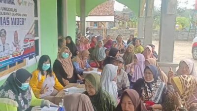 Jemput Bola ke Pelosok Sungkai Selatan, Puskesmas Mider Ketapang Sapa Puluhan Warga Labuhan Ratu Kampung