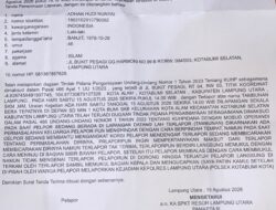 Persiapan Lomba HUT ke-81 RI Berujung Penganiayaan, Adhan Hudi Nunyai Lapor Polres Lampung Utara