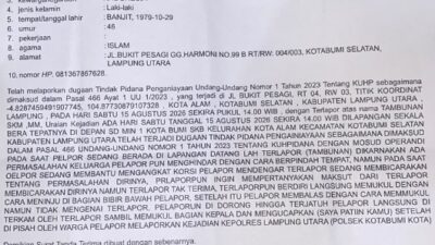 Persiapan Lomba HUT ke-81 RI Berujung Penganiayaan, Adhan Hudi Nunyai Lapor Polres Lampung Utara