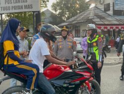 Polres Lampung Utara Gelar Penertiban Kendaraan dan Pemeriksaan Pajak Gabungan Bersama Bappenda