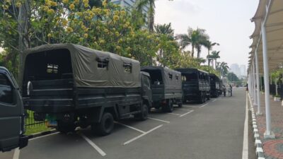 Jelang Aksi, Pengamanan Ketat di Gedung DPR-MPR RI