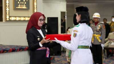 Wagub Jihan Nurlela Kukuhkan Paskibraka Provinsi Lampung 2026