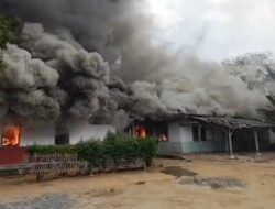 Lampung Tengah Rusuh! Mess dan Gudang PT Bumi Sentosa Abadi Dibakar Massa