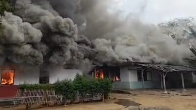 Lampung Tengah Rusuh! Mess dan Gudang PT Bumi Sentosa Abadi Dibakar Massa
