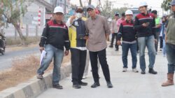 Gubernur Rahmat Mirzani Tinjau Proyek Jalan Metro–Kota Gajah