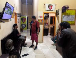 Polsek Kotabumi Ringkus Pemuda Sedang Asik Isap Sabu, Barang Bukti Sabu dan Bong Disita