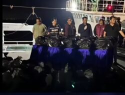 Sebanyak 1,3 Ton Ketamina Jaringan Narkotika Internasional Ditindak di Perairan Natuna
