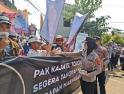Polisi Disiagakan Kawal dan Jaga Kondusifitas Unras LSMB di Depan Kejati Lampung