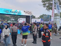 Pengamanan Semarak Krakatau Run 2026 Festival Krakatau XXXV di Bandar Lampung